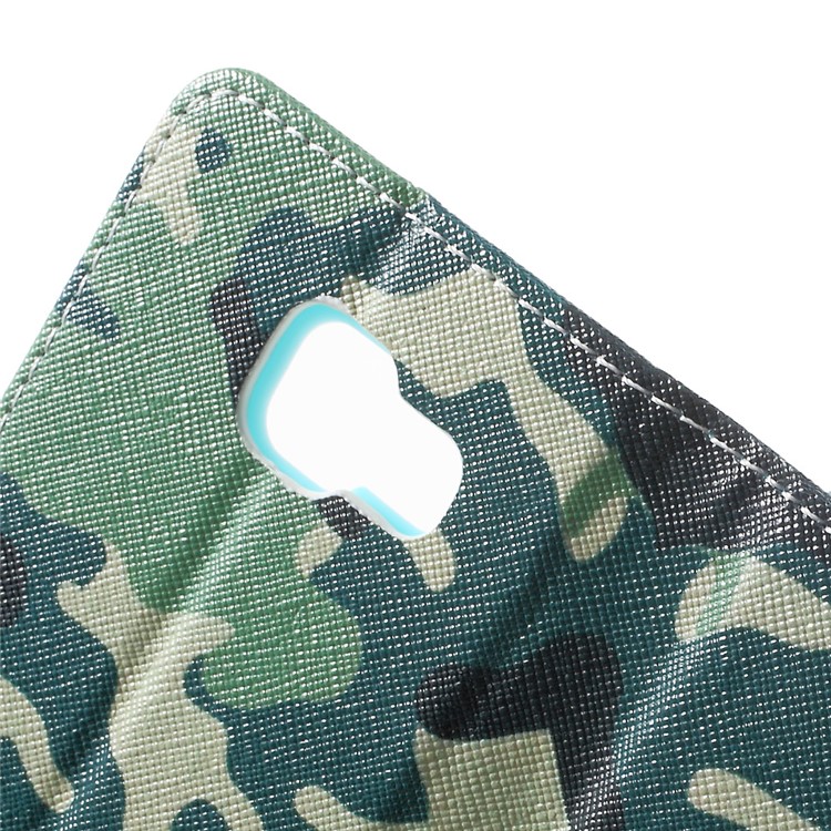 Card Holder Leather Shell for Samsung Galaxy A3 SM-A310F (2016) - Camouflage Pattern-7