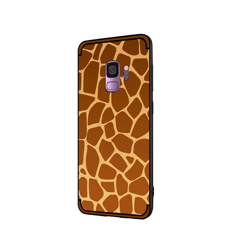 NXE Embossed Patterned Soft TPU Phone Case for Samsung Galaxy S9 SM-G960 - Giraffe Texture-2