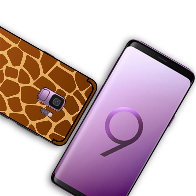 NXE Embossed Patterned Soft TPU Phone Case for Samsung Galaxy S9 SM-G960 - Giraffe Texture-4
