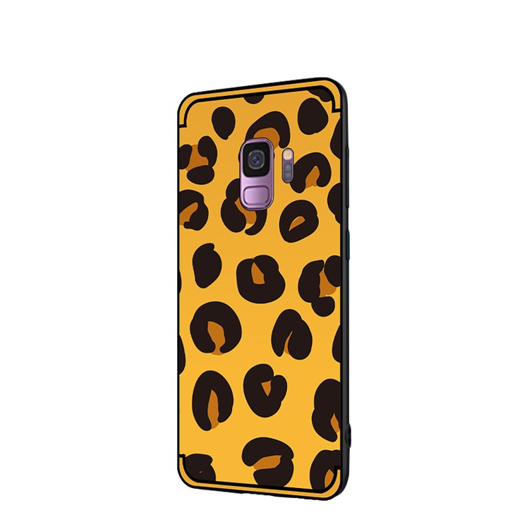 NXE Embossed Patterned Soft TPU Phone Cover for Samsung Galaxy S9 SM-G960 - Leopard Texture-2