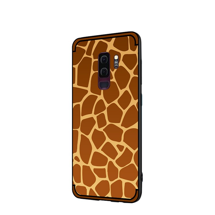 NXE Embossed Patterned Soft TPU Phone Case for Samsung Galaxy S9 Plus SM-G965 - Giraffe Texture-2