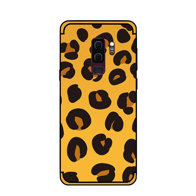 NXE Embossed Patterned Soft TPU Phone Cover for Samsung Galaxy S9+ SM-G965 - Leopard Texture-3