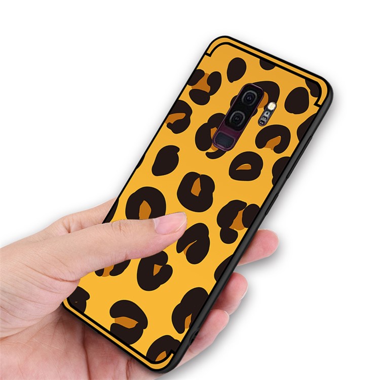 NXE Embossed Patterned Soft TPU Phone Cover for Samsung Galaxy S9+ SM-G965 - Leopard Texture-5