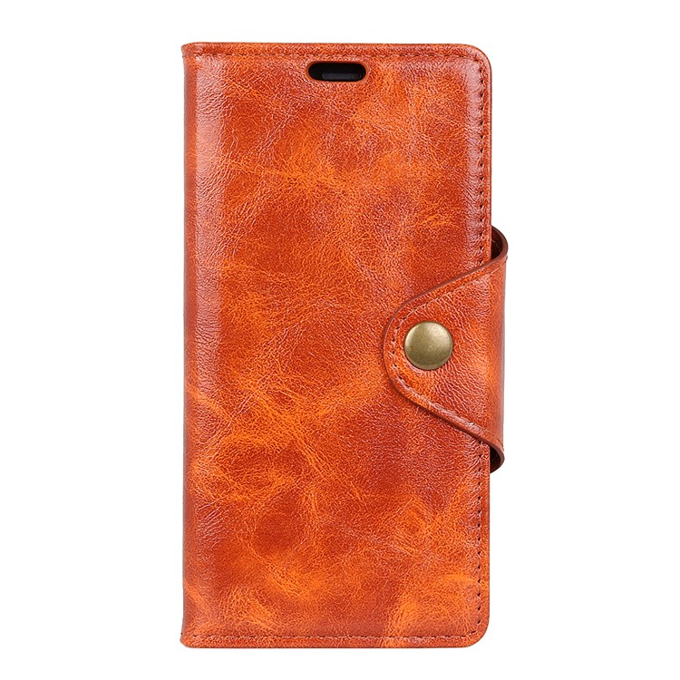 Textured PU Leather Wallet Stand Cell Phone Case for Samsung Galaxy J5 (2017) EU Version/J5 Pro (2017) - Brown-2
