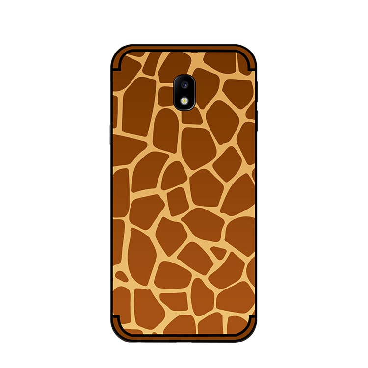 NXE Embossment Pattern TPU Case for Samsung Galaxy J5 (2017) EU Version/J5 Pro (2017) - Giraffe Pattern-1