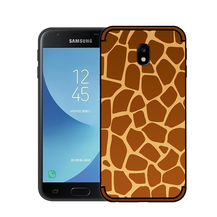 NXE Embossment Pattern TPU Case for Samsung Galaxy J5 (2017) EU Version/J5 Pro (2017) - Giraffe Pattern-4
