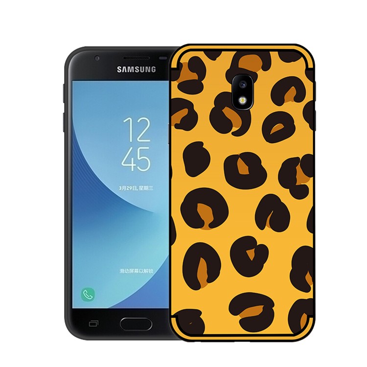 NXE Embossment Pattern TPU Cover for Samsung Galaxy J5 (2017) EU Version/J5 Pro (2017) - Leopard Pattern-4