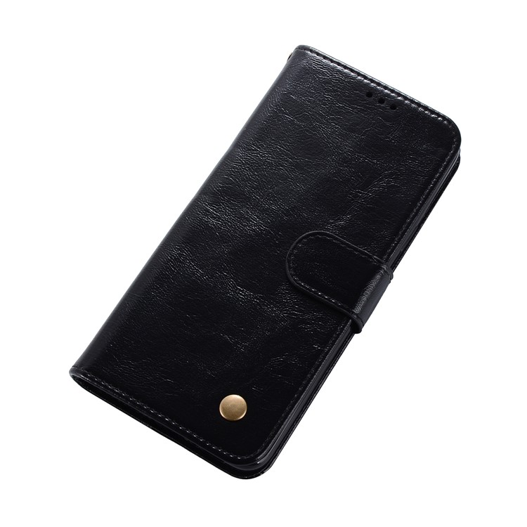 Premium Vintage PU Leather Stand Wallet Case for Samsung Galaxy S9 SM-G960 - Black-3