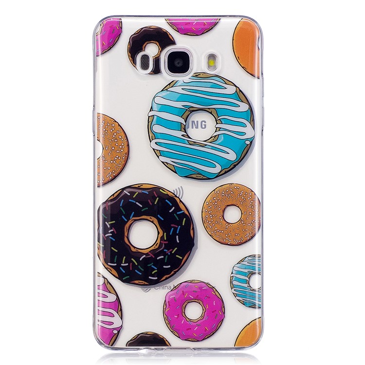 For Samsung Galaxy J7 (2016) J710 Pattern Printing IMD TPU Accessory Case - Doughnut-3
