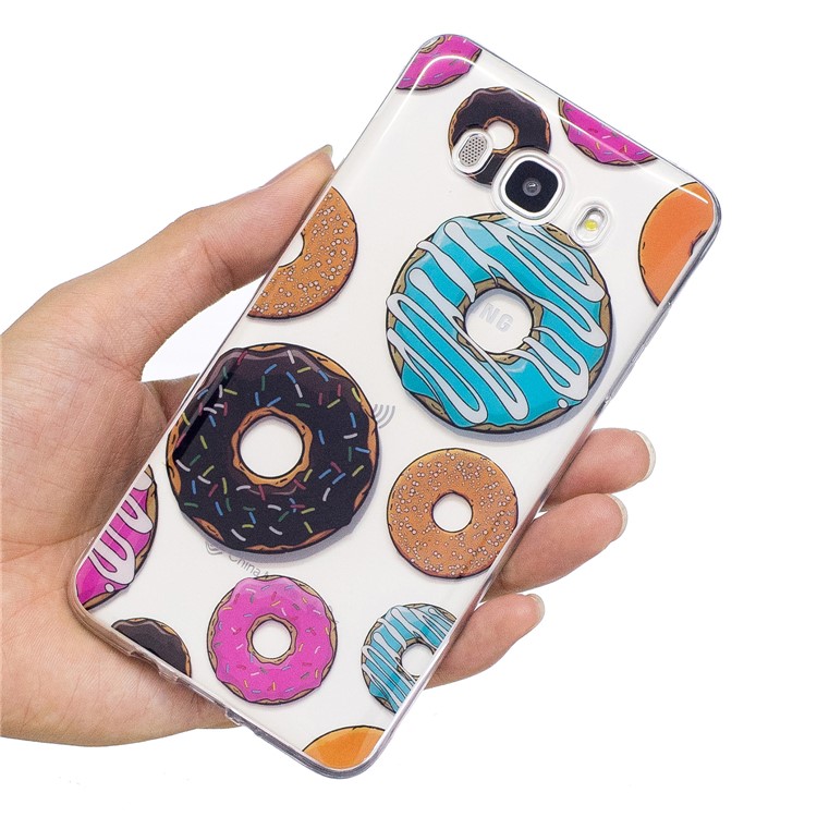 For Samsung Galaxy J7 (2016) J710 Pattern Printing IMD TPU Accessory Case - Doughnut-11