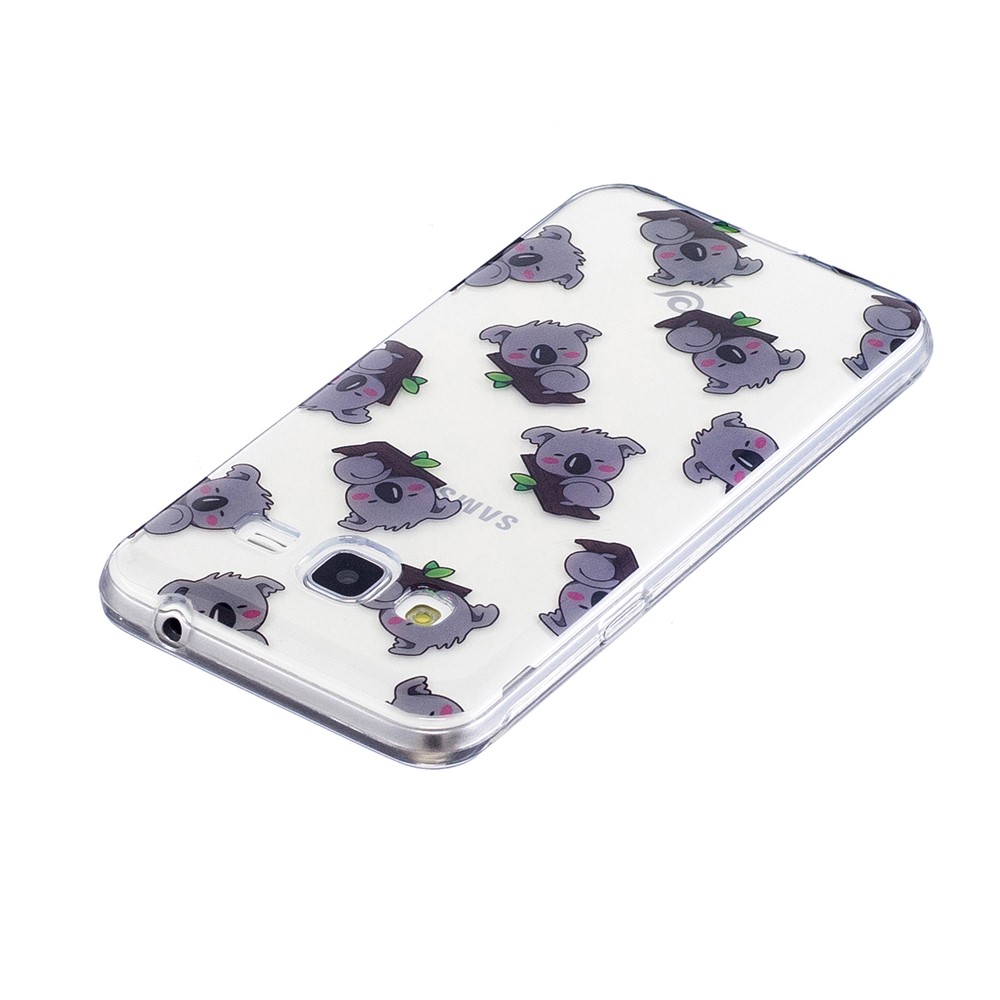 Case de Dos à Motifs IMD Soft TPU Pour Samsung Galaxy J3 (2016) / J3 - Beaux Koalas