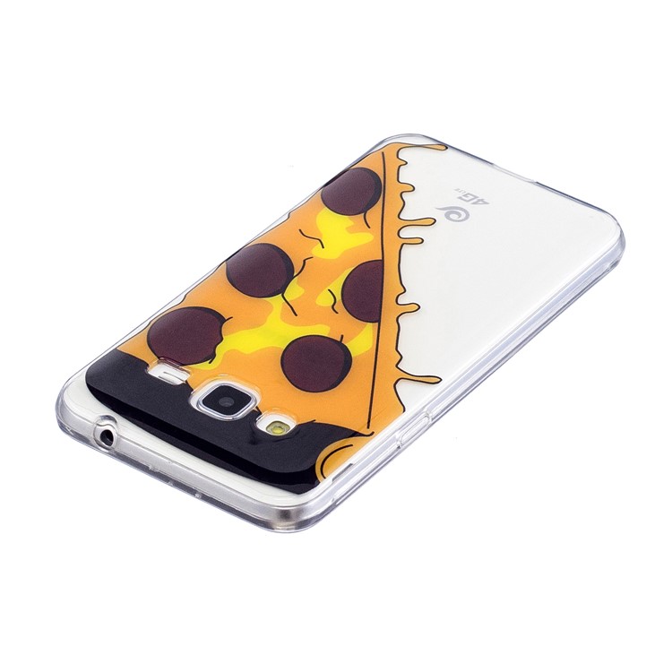 Pattern Printing IMD Soft TPU Phone Cover for Samsung Galaxy J3 (2016) / J3 - Pizza-4