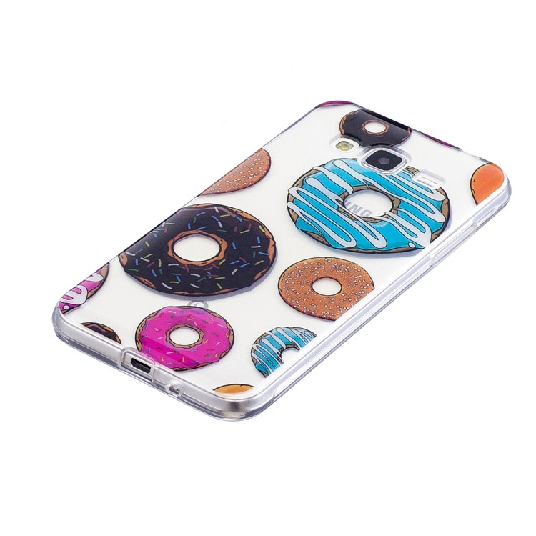 Patterned IMD Soft TPU Mobile Shell for Samsung Galaxy J3 (2016) / J3 - Doughnuts-3