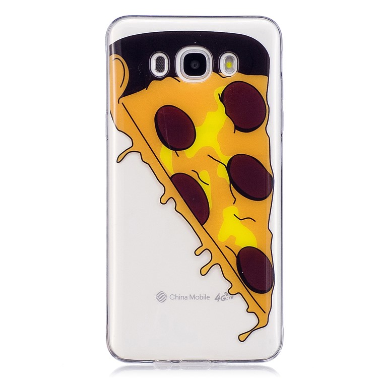 Pattern Printing IMD TPU Soft Cell Phone Shell for Samsung Galaxy J5 (2016)/J510 - Pizza-2