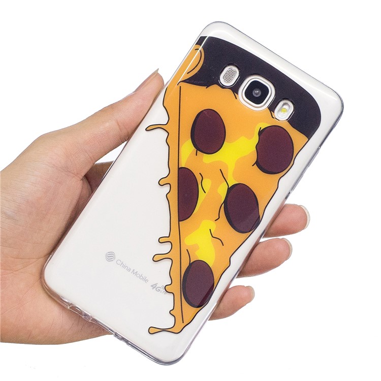 Pattern Printing IMD TPU Soft Cell Phone Shell for Samsung Galaxy J5 (2016)/J510 - Pizza-6