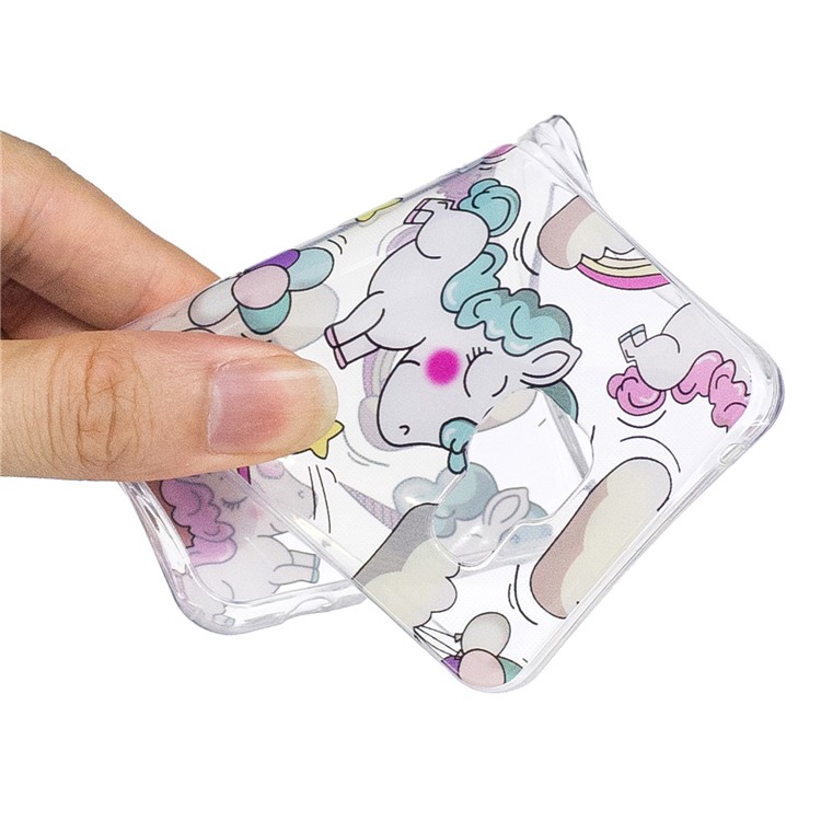 Pattern Printing IMD TPU Mobile Casing for Samsung Galaxy A3 SM-A310F (2016) - Cute Unicorns-5