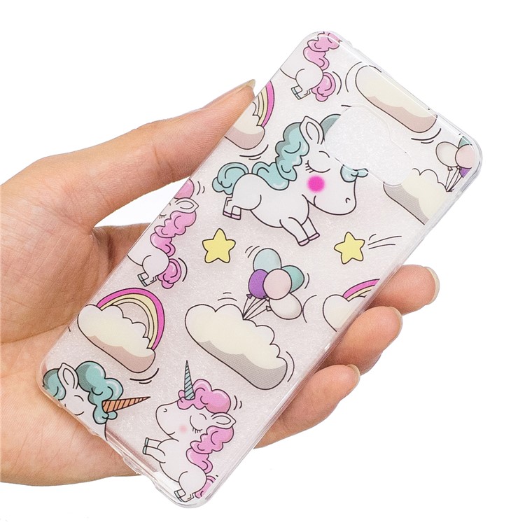 Pattern Printing IMD TPU Mobile Casing for Samsung Galaxy A3 SM-A310F (2016) - Cute Unicorns-6
