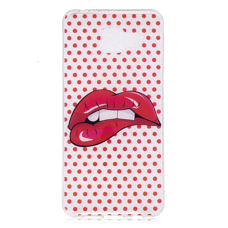 Pattern Printing IMD TPU Case for Samsung Galaxy A5 SM-A510F (2016) - Red Lip-2