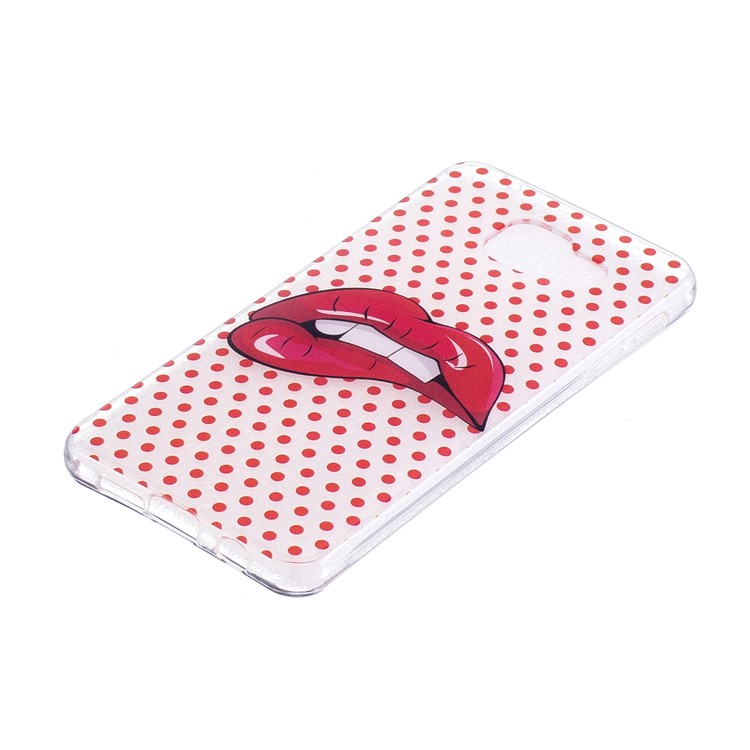 Pattern Printing IMD TPU Case for Samsung Galaxy A5 SM-A510F (2016) - Red Lip-3