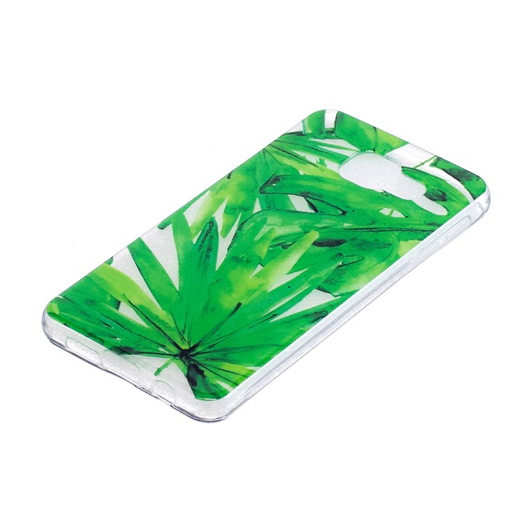 Pattern Printing IMD TPU Cover Case for Samsung Galaxy A5 SM-A510F (2016) - Green Leaves-3