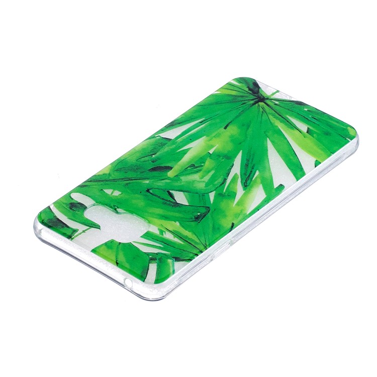 Pattern Printing IMD TPU Cover Case for Samsung Galaxy A5 SM-A510F (2016) - Green Leaves-4