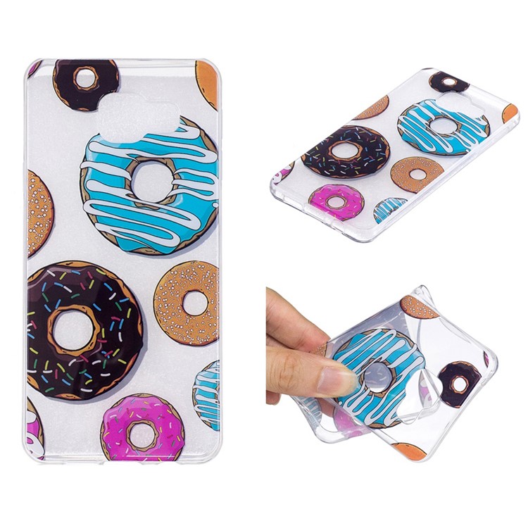 Pattern Printing IMD TPU Flexible Case for Samsung Galaxy A5 SM-A510F (2016) - Doughnut Pattern-1