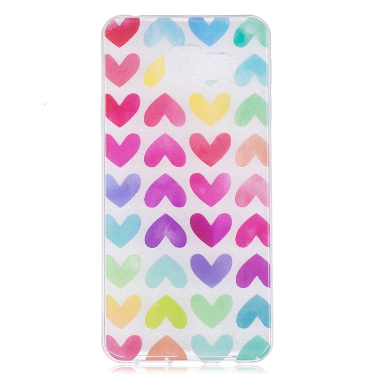 Pattern Printing IMD TPU Protective Case for Samsung Galaxy A5 SM-A510F (2016) - Colorful Hearts-2