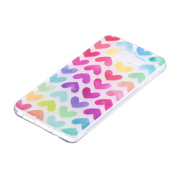 Pattern Printing IMD TPU Protective Case for Samsung Galaxy A5 SM-A510F (2016) - Colorful Hearts-3