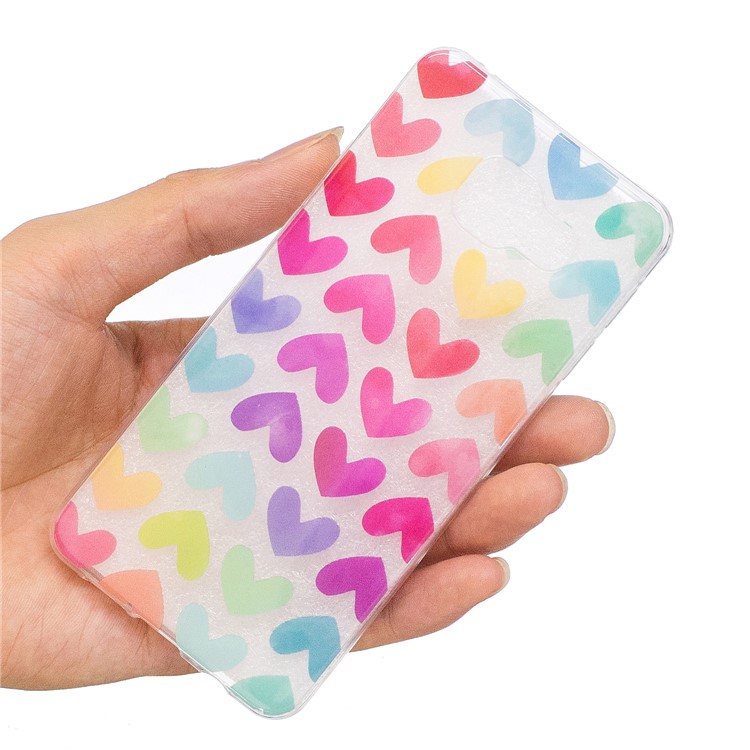 Pattern Printing IMD TPU Protective Case for Samsung Galaxy A5 SM-A510F (2016) - Colorful Hearts-6