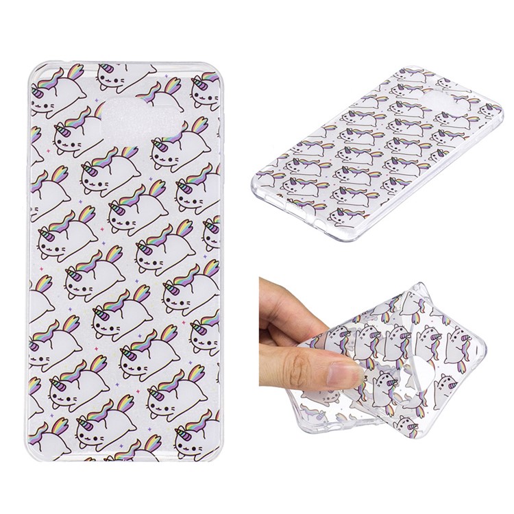 Pattern Printing IMD TPU Cover for Samsung Galaxy A5 SM-A510F (2016) - Unicorn Pattern-1