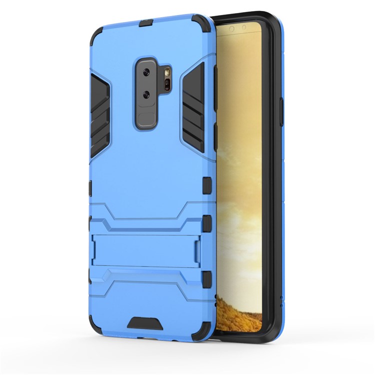 Cool Guard Kickstand Hybrid PC TPU Protector Case for Samsung Galaxy S9+ G965 - Baby Blue-2