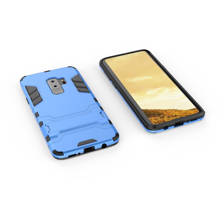 Cool Guard Kickstand Hybrid PC TPU Protector Case for Samsung Galaxy S9+ G965 - Baby Blue-4