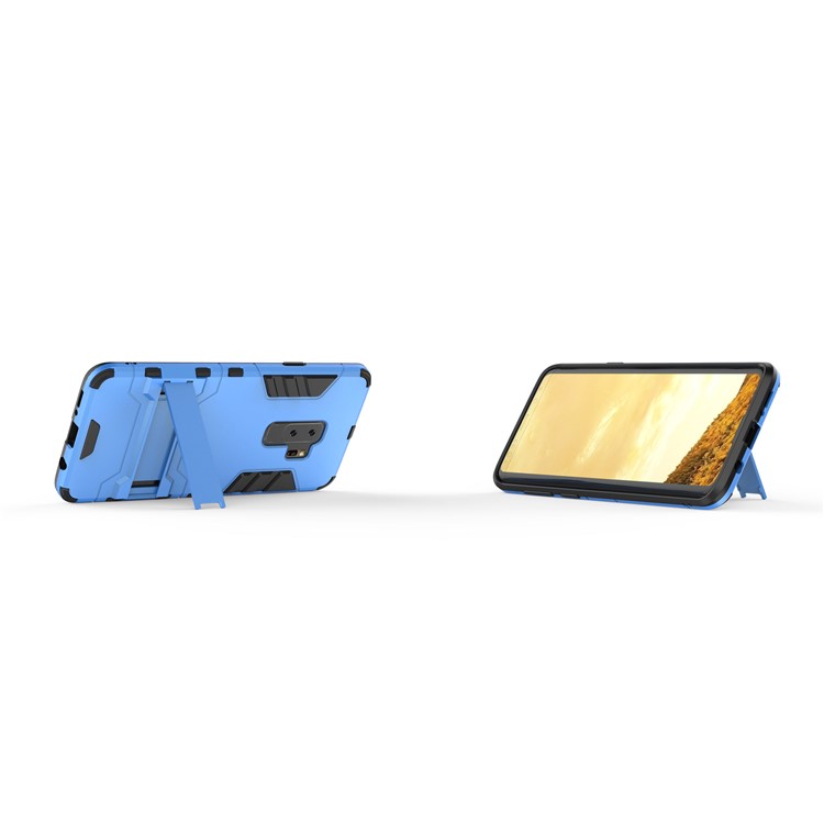 Cool Guard Kickstand Hybrid PC TPU Protector Case for Samsung Galaxy S9+ G965 - Baby Blue-5