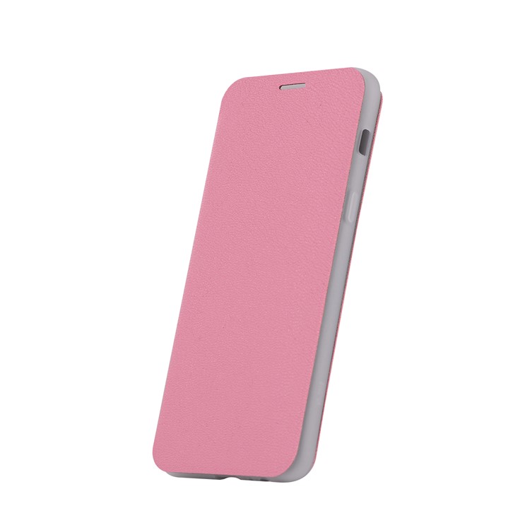 Litchi Skin Leather Card Holder Case with Stand for Samsung Galaxy A8+ (2018) - Rose-4