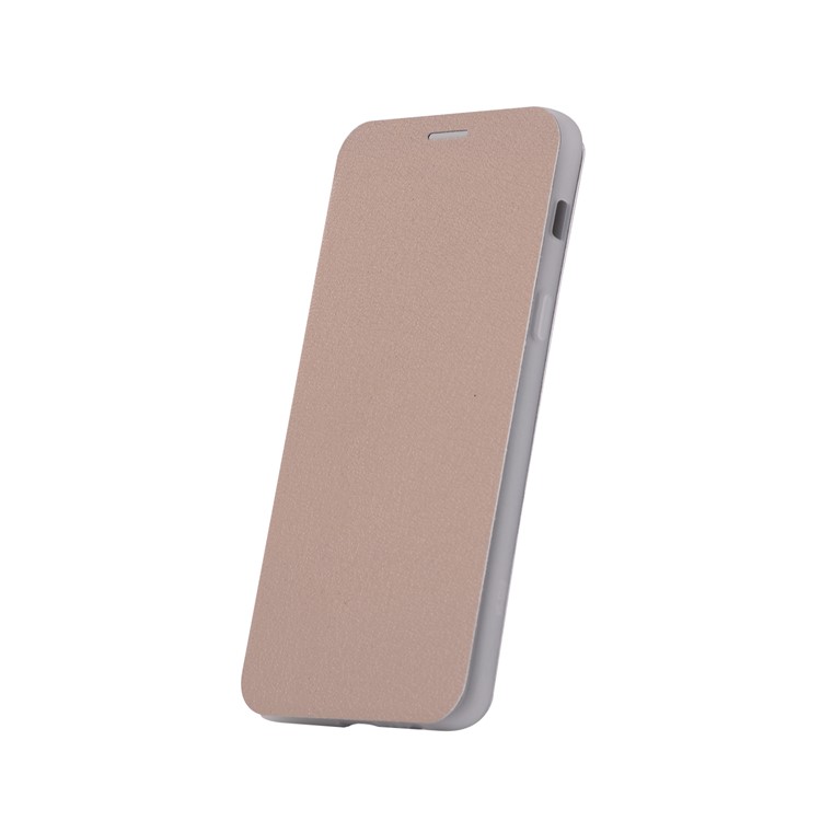 Litchi Skin Leather Flip Case with Card Slot and Stand for Samsung Galaxy A8+ (2018) - Gold-4