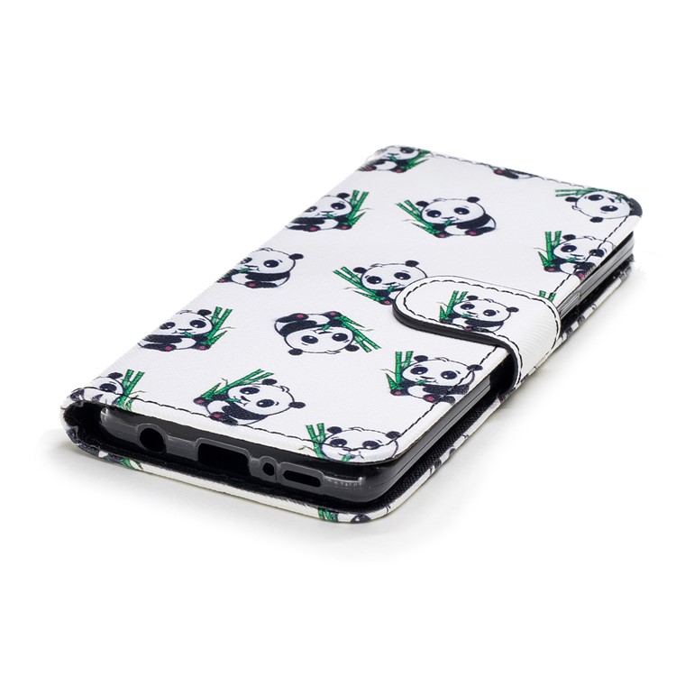 Pattern Printing Wallet Stand Leather Cover for Samsung Galaxy S9 G960 - Pandas-5