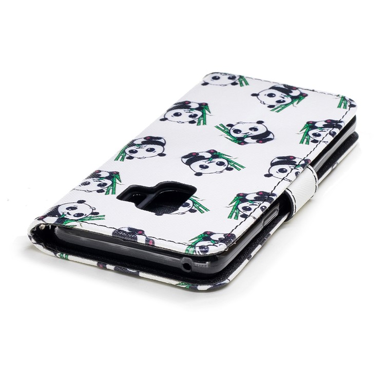 Pattern Printing Wallet Stand Leather Cover for Samsung Galaxy S9 G960 - Pandas-6