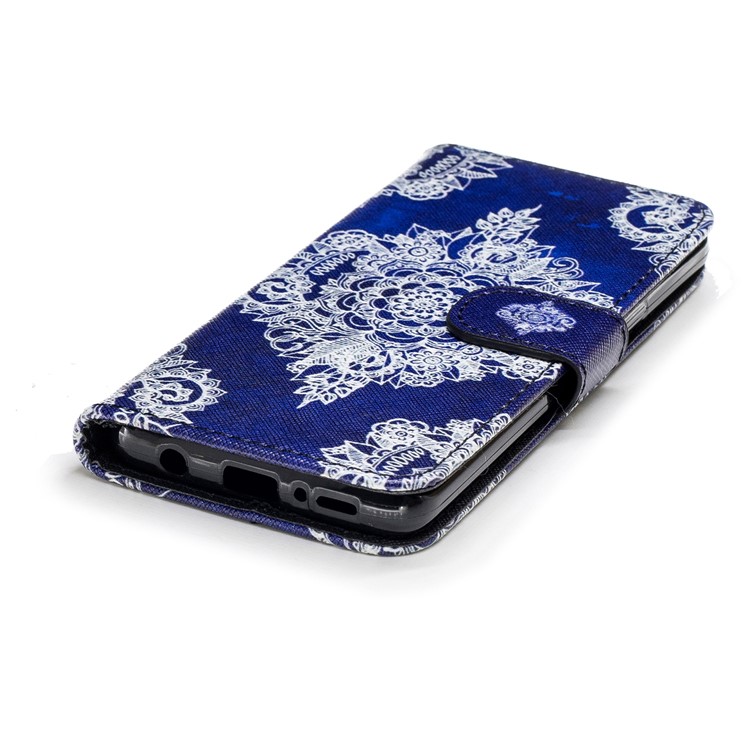 Pattern Printing Wallet Stand Leather Shell for Samsung Galaxy S9 G960 - Mandala Flower-5