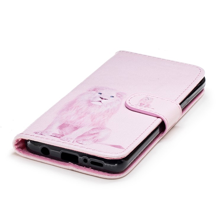 Pattern Printing Wallet Stand Leather Mobile Cover for Samsung Galaxy S9 G960 - Lion-5