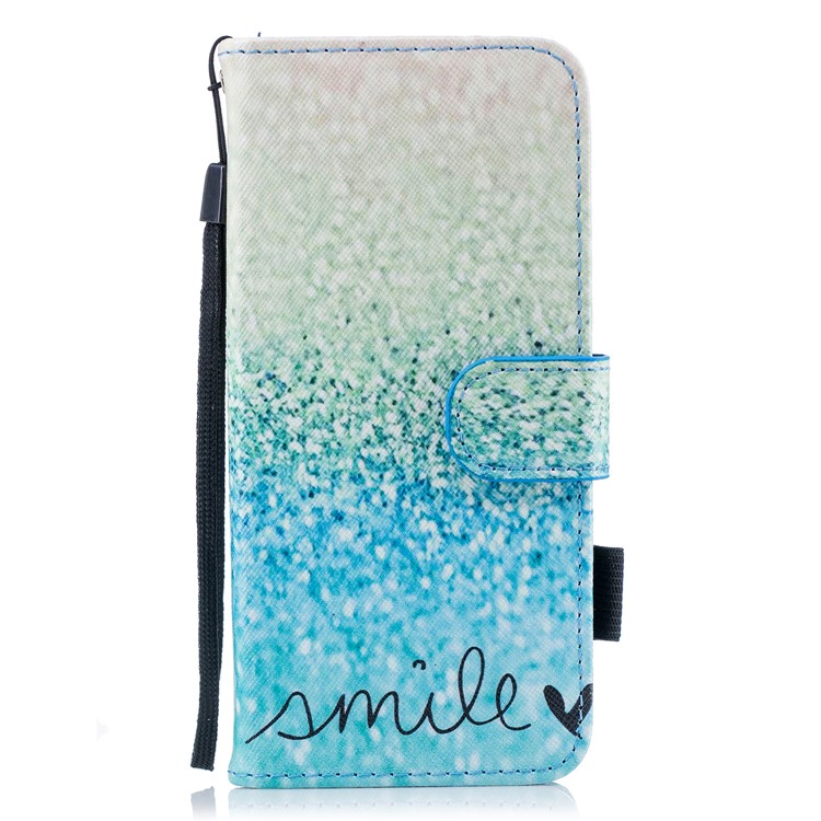 Pattern Printing Wallet Stand Leather Cover for Samsung Galaxy S9 G960 - Smile-1