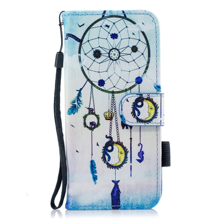 Pattern Printing Wallet Stand Leather Cellphone Cover Case for Samsung Galaxy S9 G960 - Dream Catcher-1