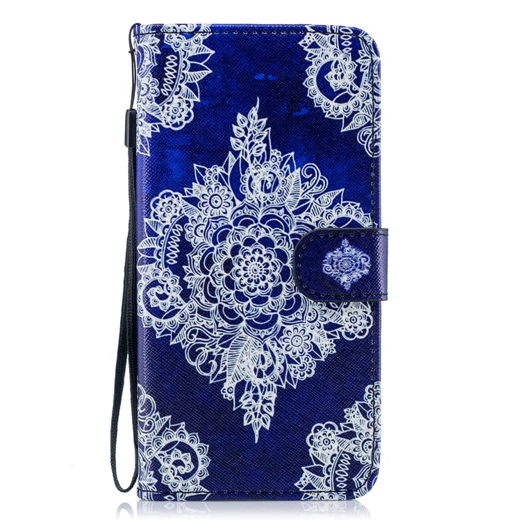 For Samsung Galaxy S9+ G965 Pattern Printing Leather Wallet Stand Case - Mandala Flower-2