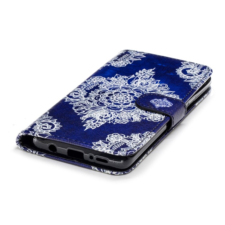 For Samsung Galaxy S9+ G965 Pattern Printing Leather Wallet Stand Case - Mandala Flower-6
