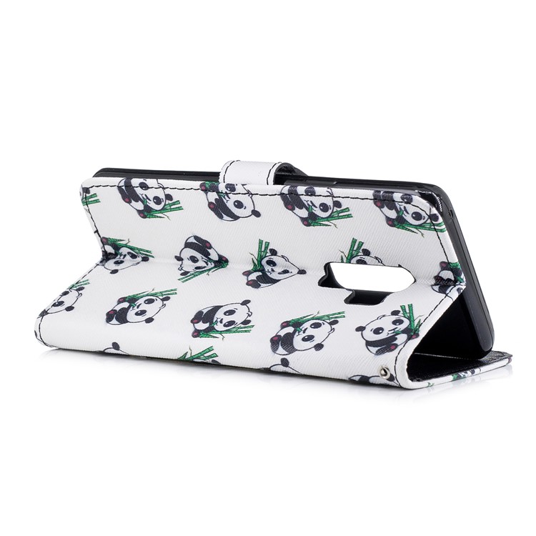 For Samsung Galaxy S9+ G965 Pattern Printing Leather Wallet Stand Case - Pandas-3