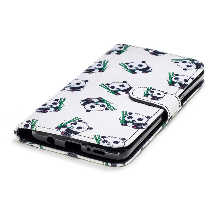 For Samsung Galaxy S9+ G965 Pattern Printing Leather Wallet Stand Case - Pandas-5