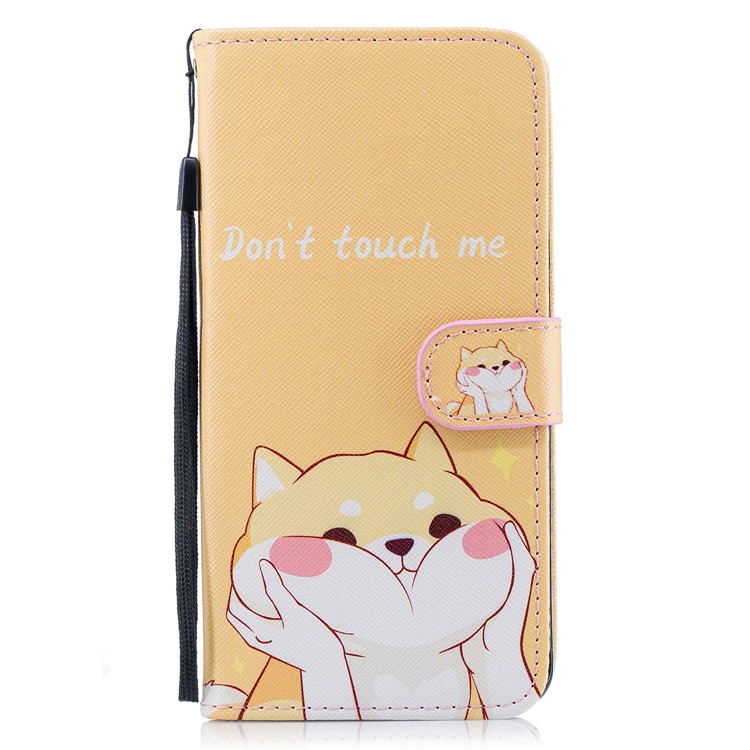For Samsung Galaxy S9+ G965 Pattern Printing Leather Wallet Stand Phone Case - Don't Touch Me-1