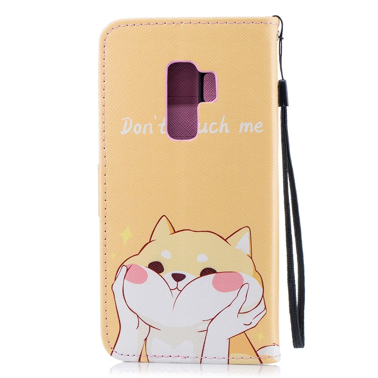 For Samsung Galaxy S9+ G965 Pattern Printing Leather Wallet Stand Phone Case - Don't Touch Me-2