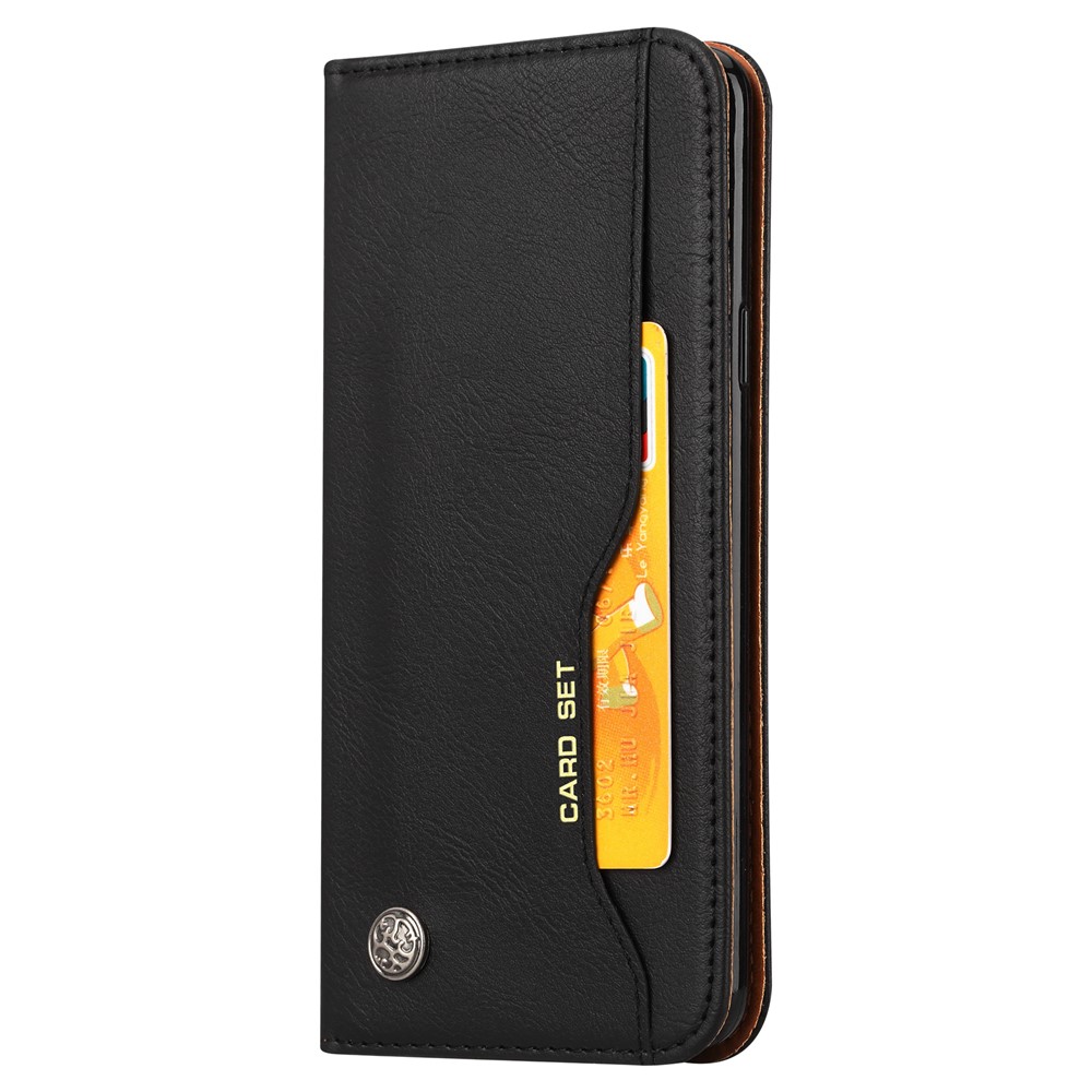 For Samsung Galaxy S9+ G965 PU Leather Wallet Stand Case Accessory - Black-3