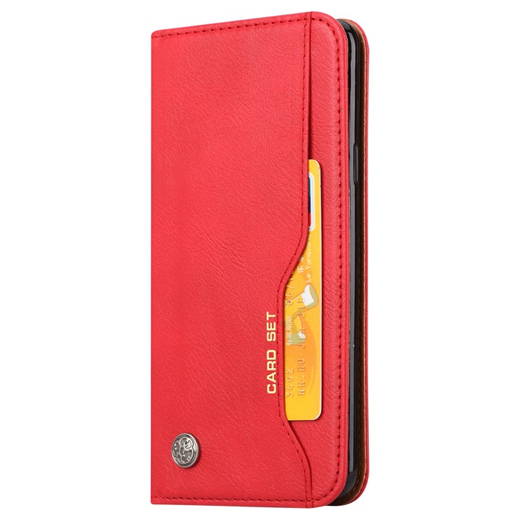 PU Leather Wallet Stand Case Cover for Samsung Galaxy S9+ G965 - Red-3
