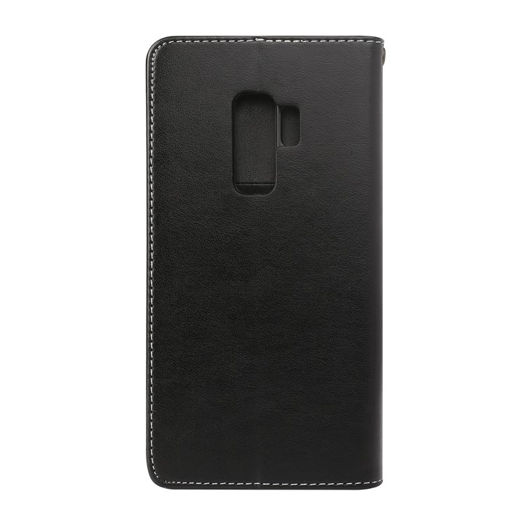 Imprint Butterfly Flower Magnetic Leather Card Holder Case for Samsung Galaxy S9+ G965 - Black-2